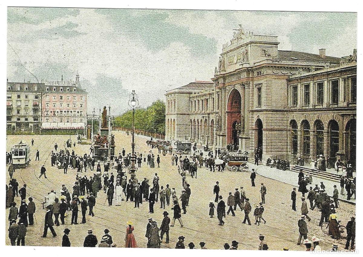 Postales: Postal Suiza. Bahnhofplatz. 7f2-34 - Foto 1
