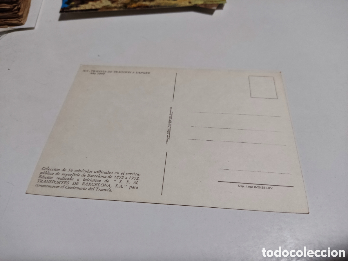 Postales: Postal compa&ntilde;&iacute;a de tranv&iacute;as de Barcelona - Foto 2