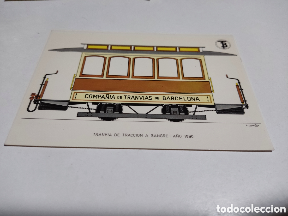 Postales: Postal compa&ntilde;&iacute;a de tranv&iacute;as de Barcelona - Foto 1