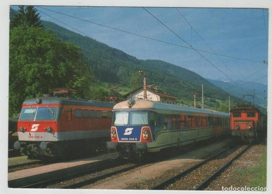 Postales: ZUGBEGEGNUNG IM BAHNHOF OEBLARN - Foto 1