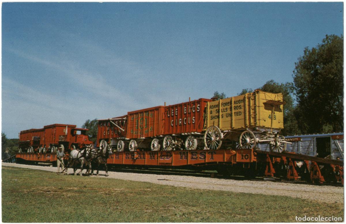 Postales: 6 postales Transporte en tren de circo - Foto 3