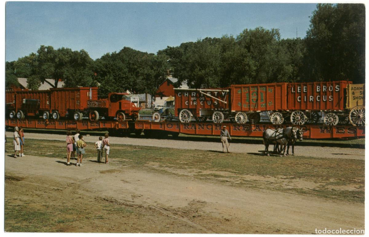 Postales: 6 postales Transporte en tren de circo - Foto 4