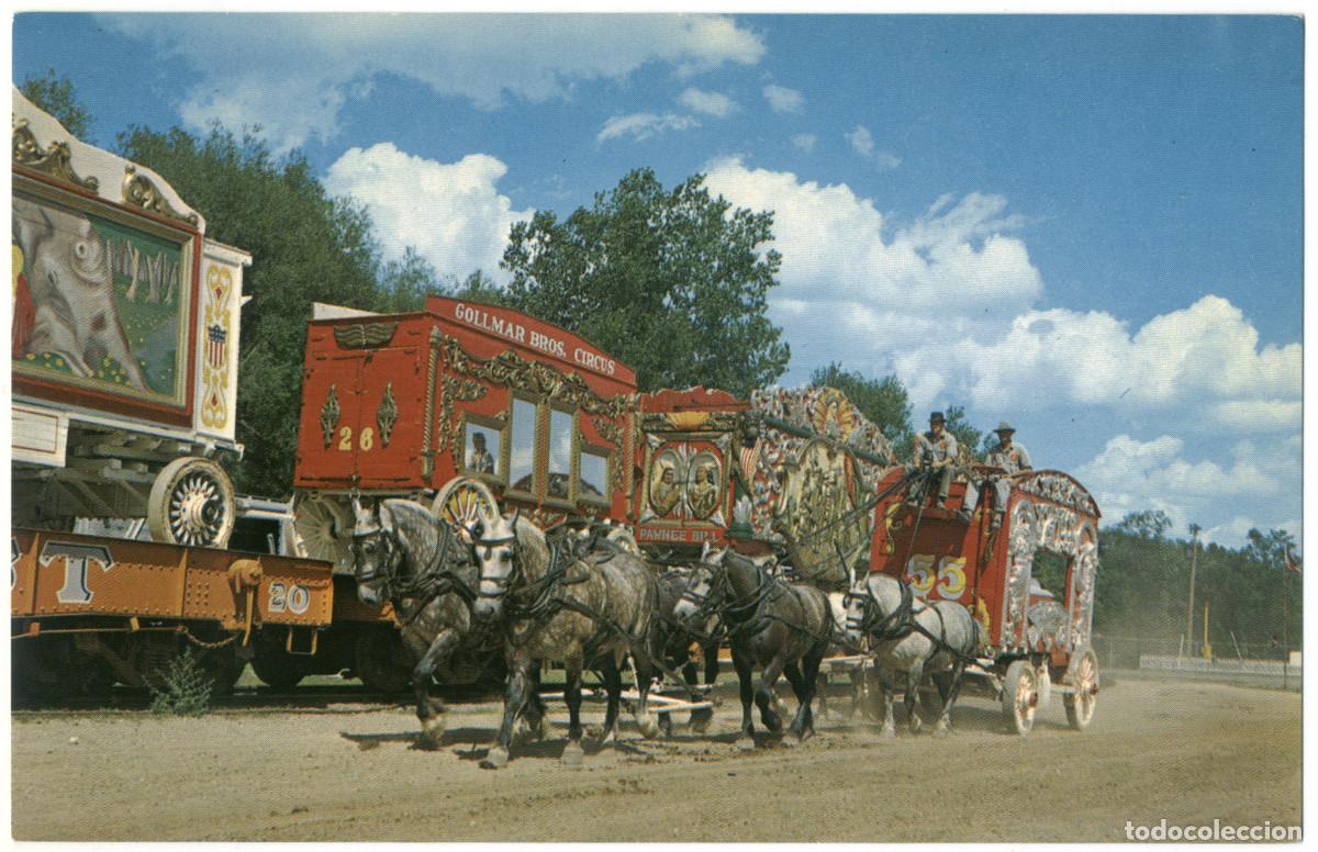 Postales: 6 postales Transporte en tren de circo - Foto 5