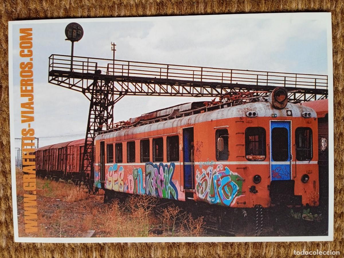 Postales: TREN ABANDONADO Y CON GRAFFITIS - Foto 1