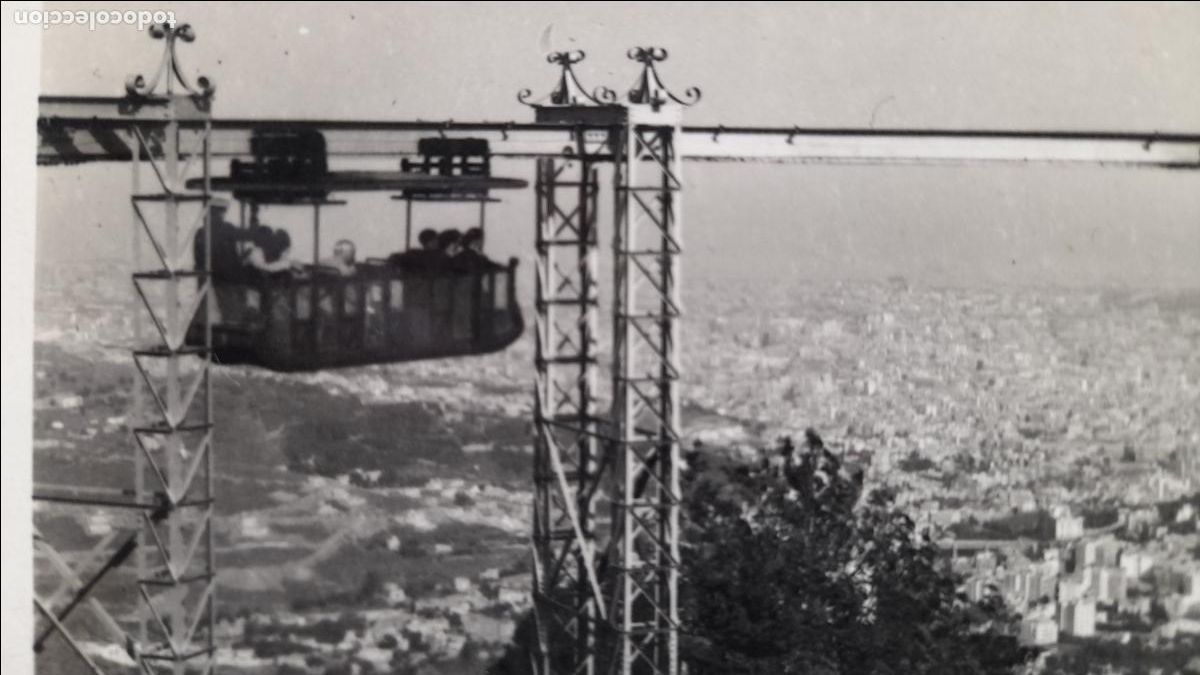 Postales: Barcelona. Tren A&eacute;reo en el Tibidabo. - Foto 2