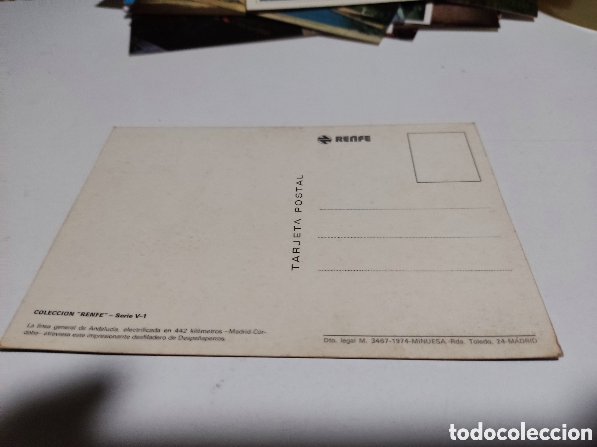 Postales: Postal RENFE linea general de Andaluc&iacute;a - Foto 2