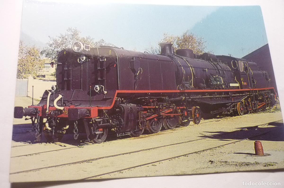 Postales: POSTAL RENFE LOCOMOTORA GARRAT - Foto 1