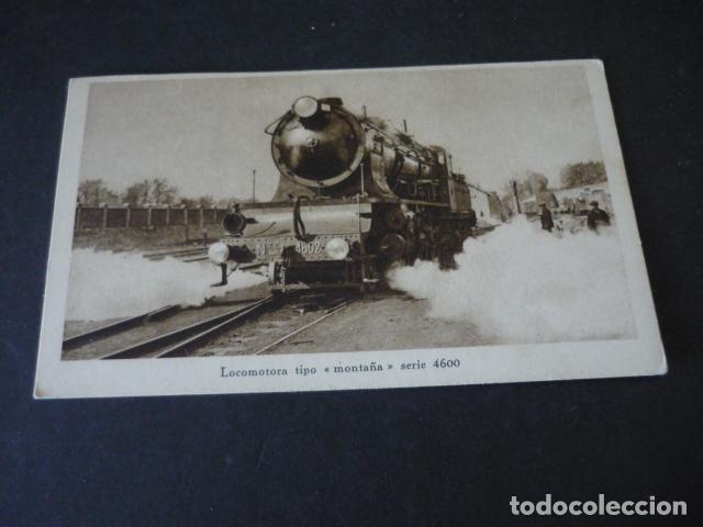 Postales: LOCOMOTORA TIPO MONTA&Ntilde;A POSTAL - Foto 1