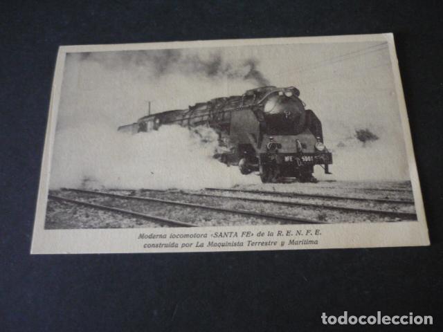 Postales: LOCOMOTORA SANTA FE POSTAL - Foto 1