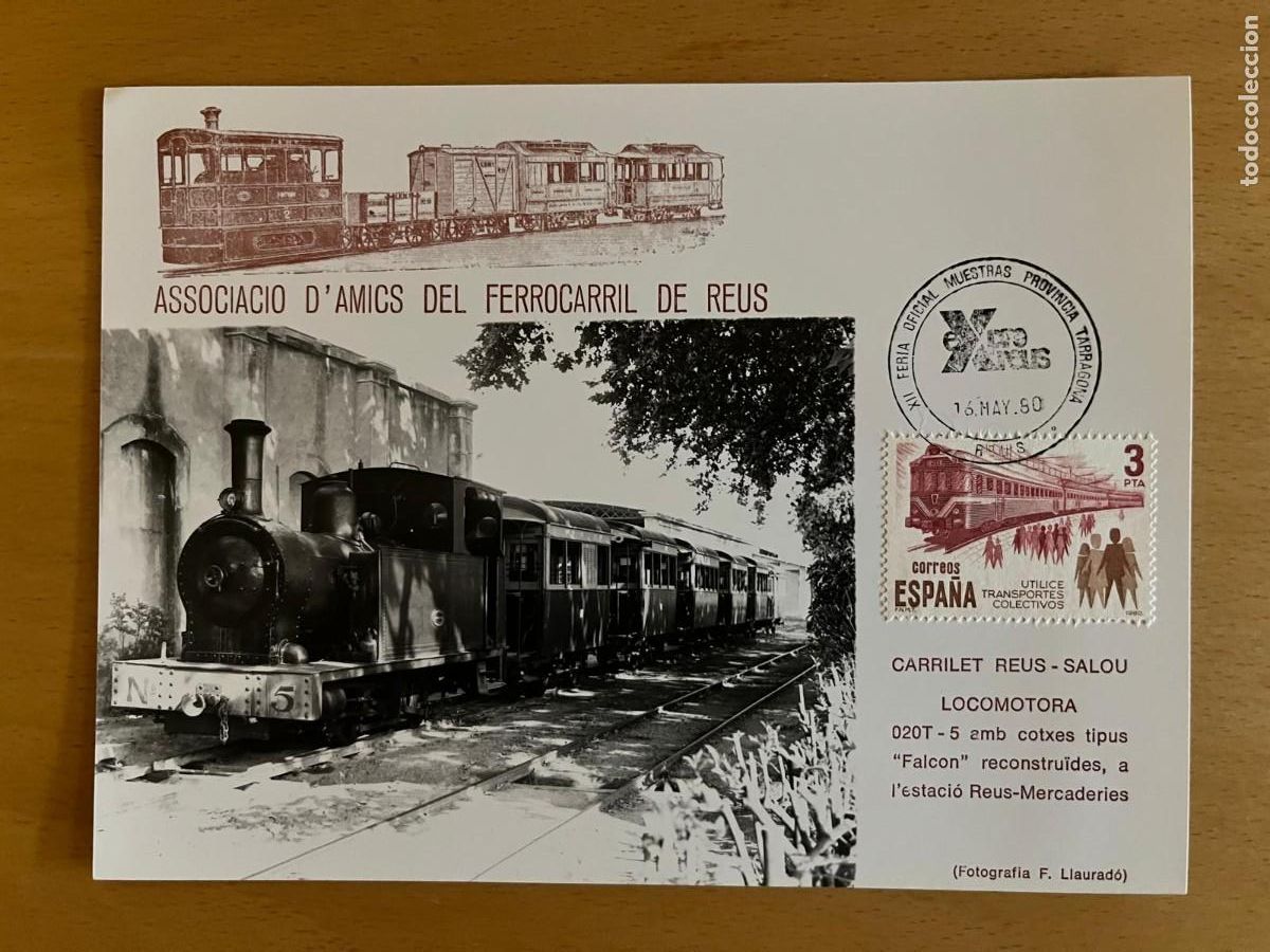 Postales: Postal de la Associaci&oacute; dAmics del Ferrocarril de Reus - Foto 1