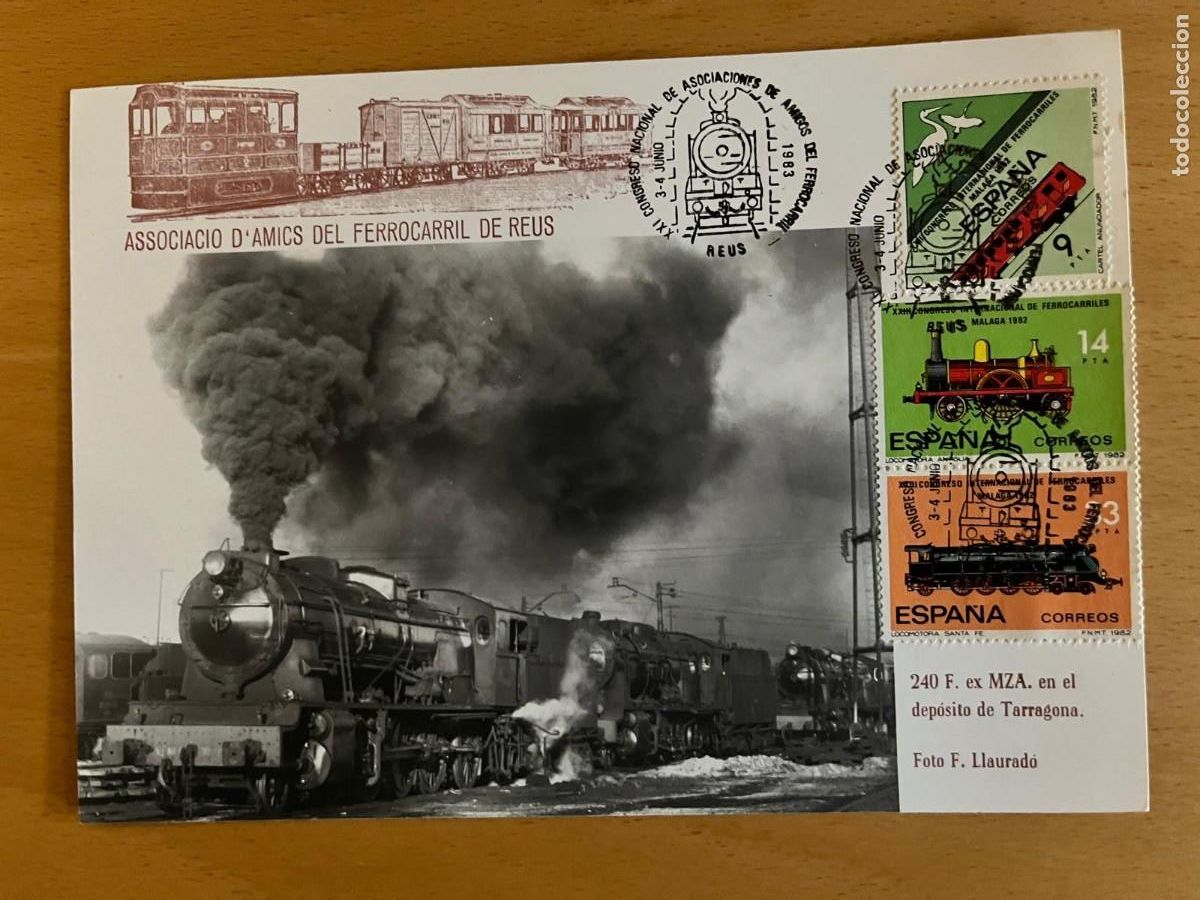 Postales: Postal de la Associaci&oacute; dAmics del Ferrocarril de Reus - Foto 1