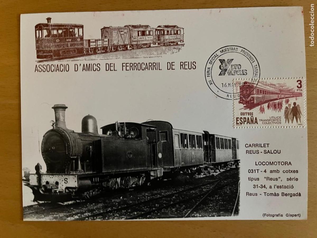 Postales: Postal de la Associaci&oacute; dAmics del Ferrocarril de Reus - Foto 1