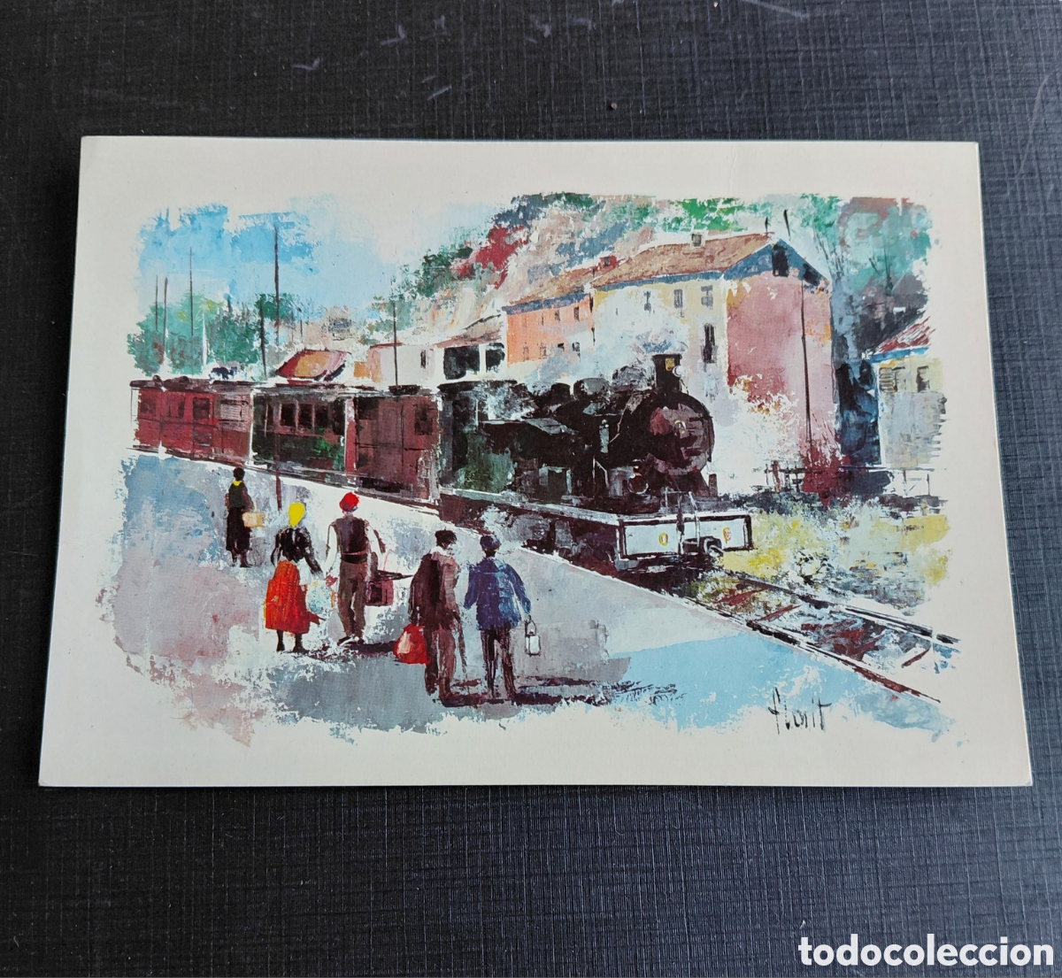 Postales: POSTAL FERROCARRIL DE GIRONA A OLOT 1911 -1969- EL TREN DE OLOT- S/C