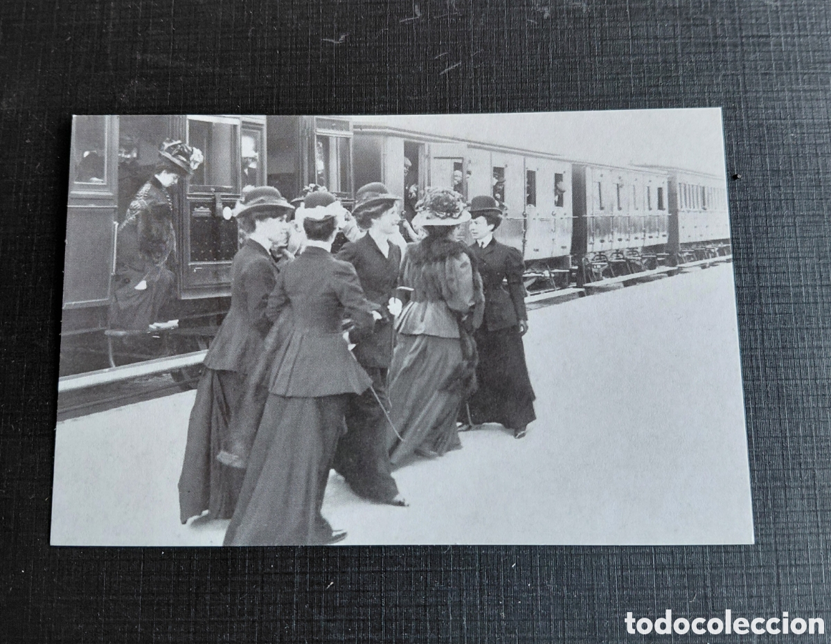 Postales: POSTAL L' ESTACI&Oacute;-(1908)- BARCELONA- COL. CATALUNYA ABANS I ARA -2007- EL PERIODICO