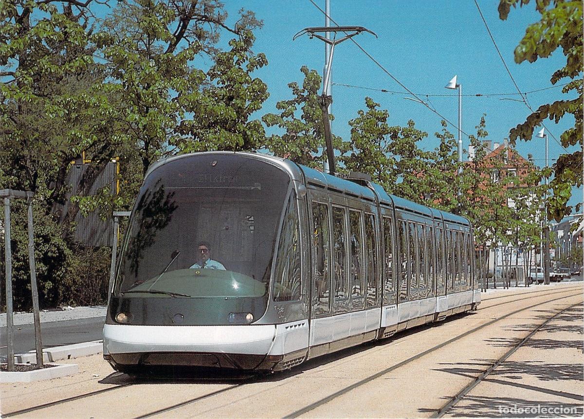 Postales: Postal del Tranv&iacute;a Articulado Eurotram en Estrasburgo