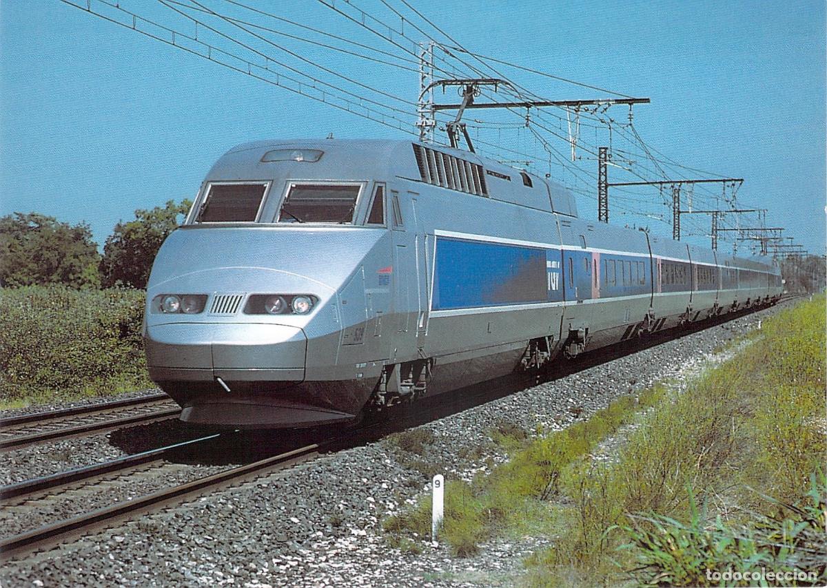 Postales: Postal Tren TGV 539 SNCF en Montpellier Francia