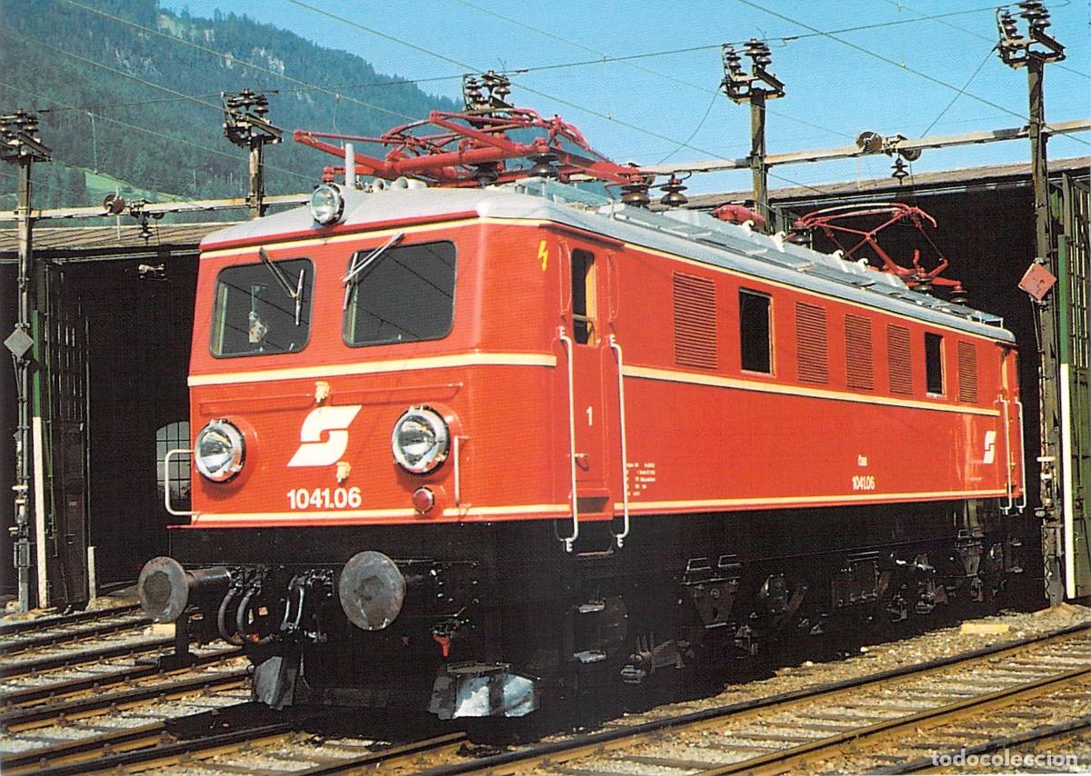 Postales: Postal Locomotora El&eacute;ctrica &Ouml;BB 1041.06 en Bischofshofen