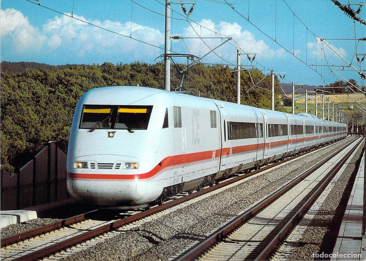 Postales: Postal de Tren de Alta Velocidad InterCityExpress ICE DB Alemania