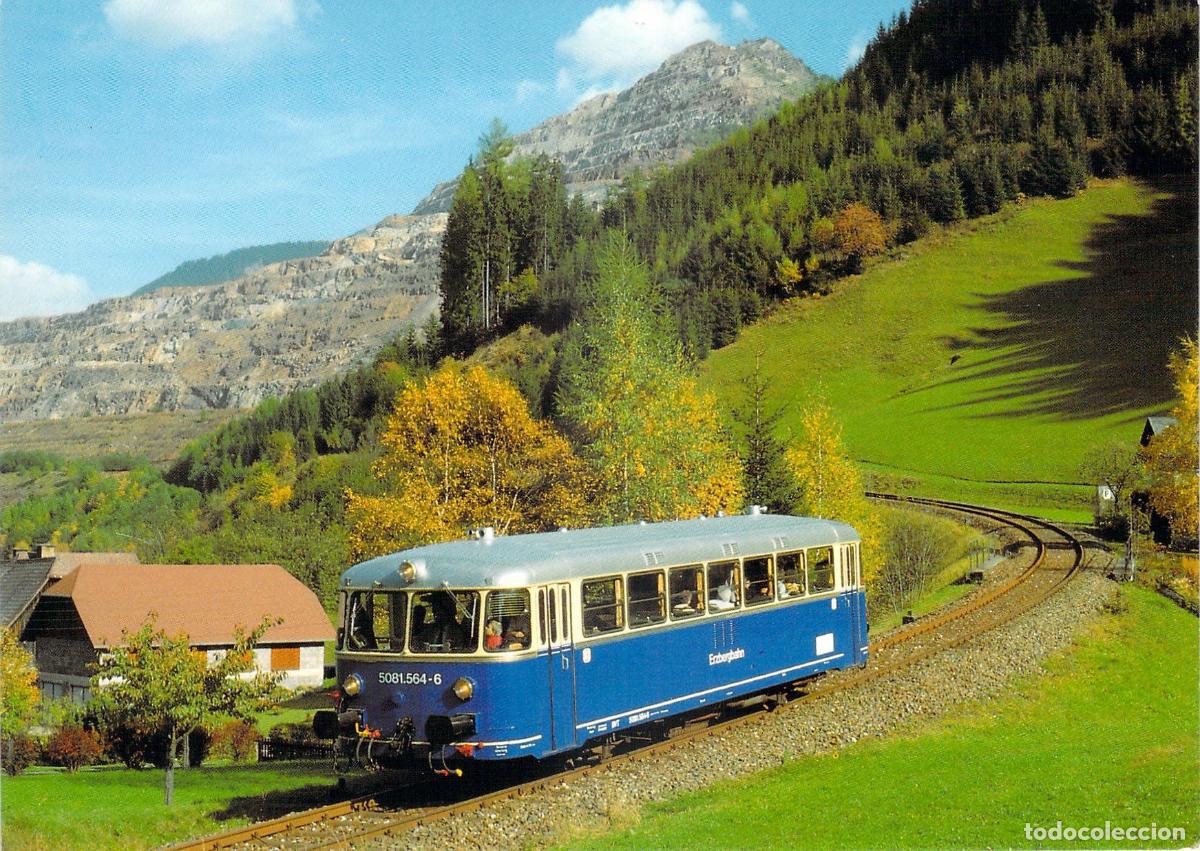 Postales: Postal Tren Erzbergbahn Automotor Di&eacute;sel 5081.564-6 Austria