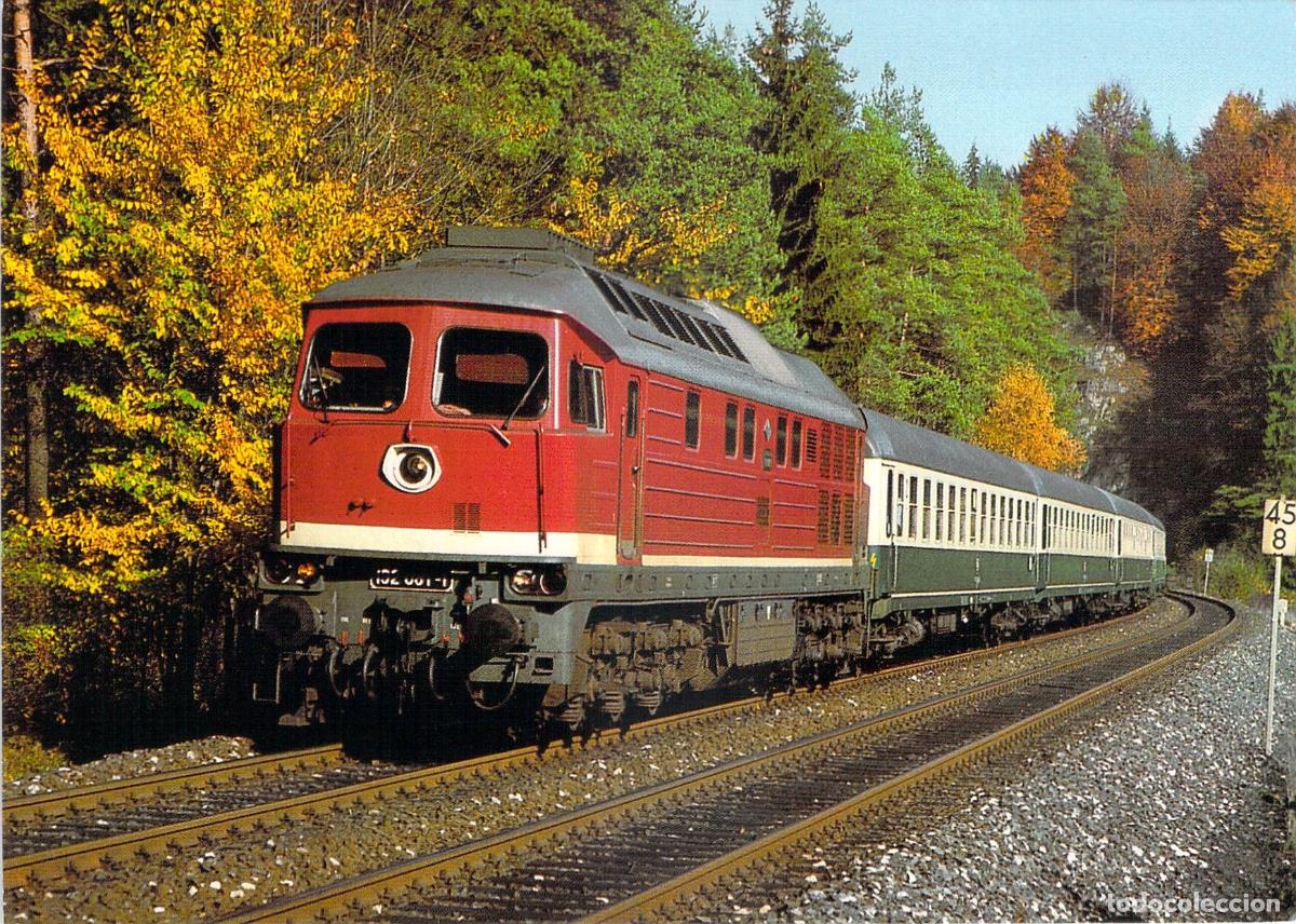 Postales: Postal de Locomotora Diesel-El&eacute;ctrica 132 081-1 en Rupprechtstegen