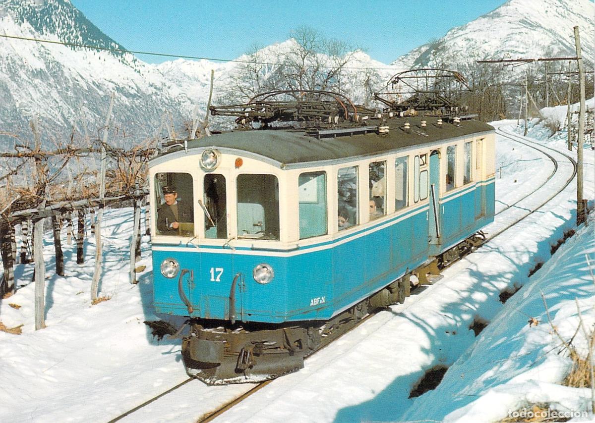 Cartes Postales: Postal Tren El&eacute;ctrico Centovalli ABFe 4/4 17 en Trontano