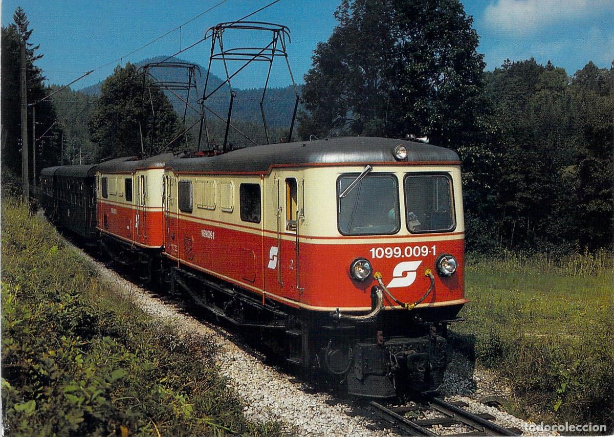 Cartes Postales: Postal de Locomotora El&eacute;ctrica &Ouml;BB 1099.009-1 en Wienerbruck