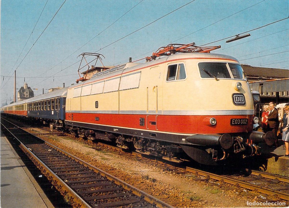Cartes Postales: Postal de Locomotora El&eacute;ctrica DB E 03 002 en Augsburg