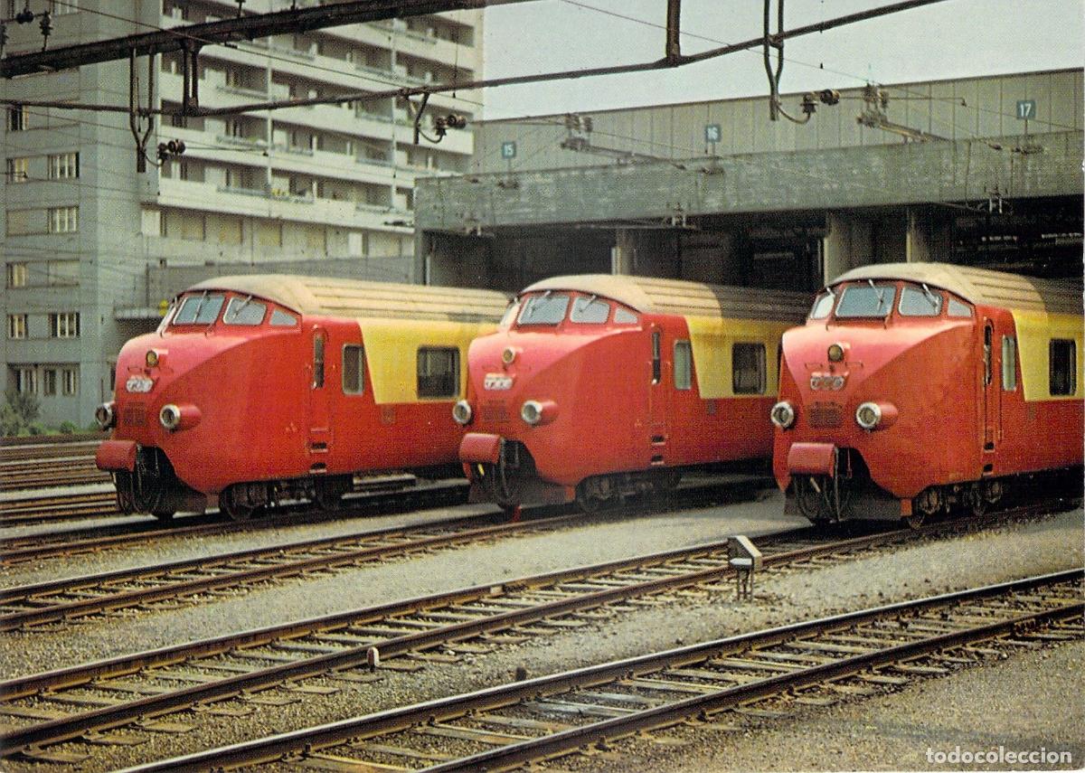 Postais: Postal Trenes Trans Europ Express TEE en Dep&oacute;sito Z&uacute;rich