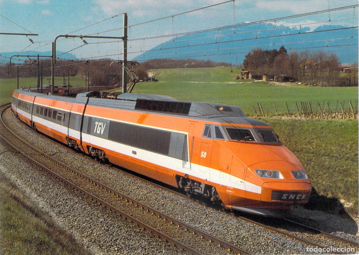 Postais: Postal Tren TGV SNCF Alta Velocidad Paris-Sud-Est