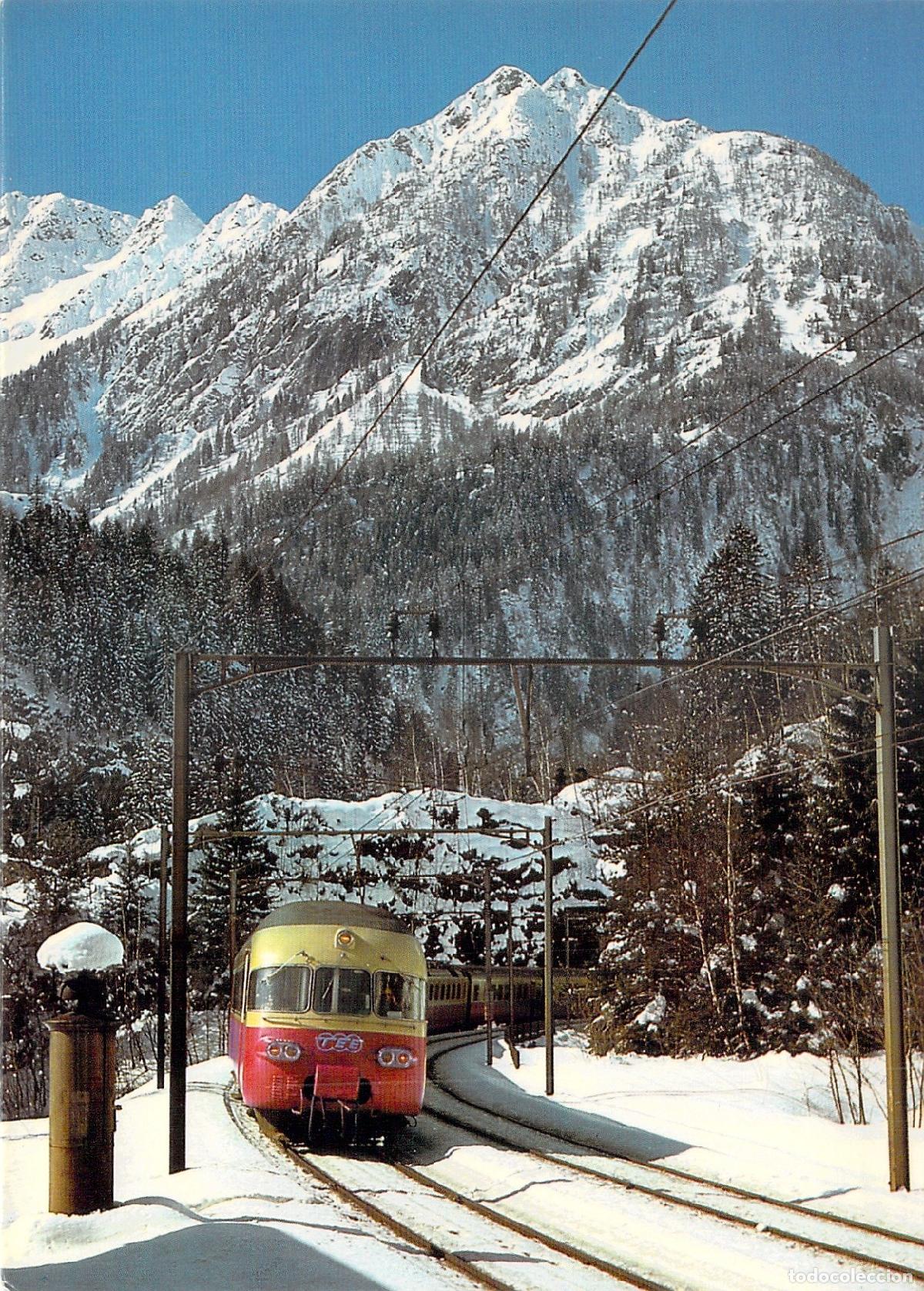 Postais: Postal Tren Trans Europ Express SBB en Faido Suiza