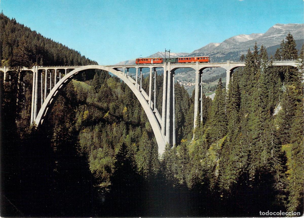 Postais: Tarjeta Postal Viaducto de Langwies en Suiza Chur-Arosa-Bahn