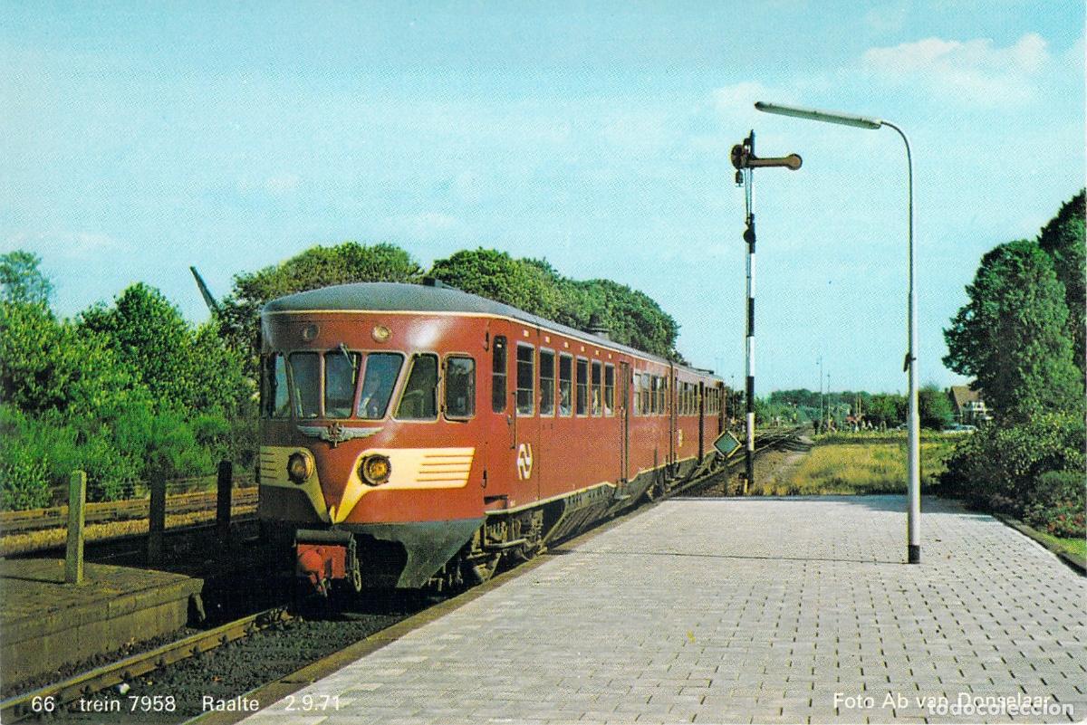 Postales: Postal de Tren NS 7958 en la Estaci&oacute;n de Raalte, Pa&iacute;ses Bajos