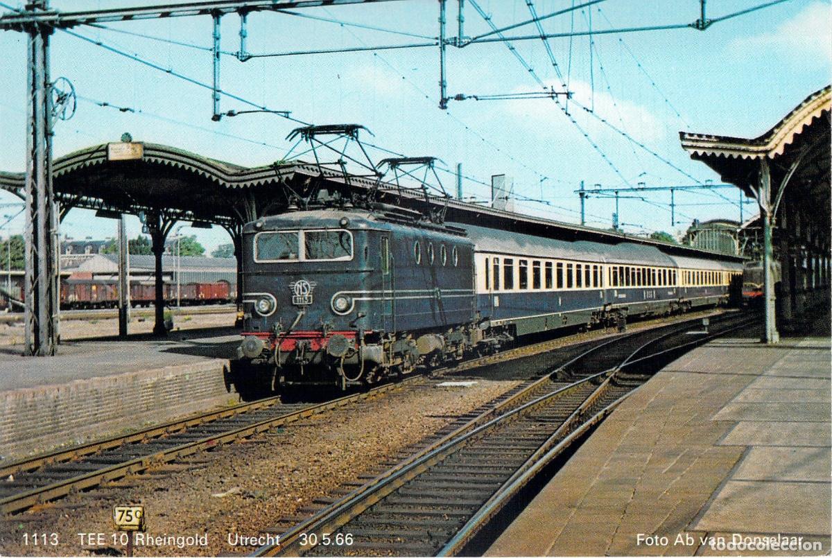 Postales: Postal del Tren TEE 10 Rheingold en la Estaci&oacute;n de Utrecht