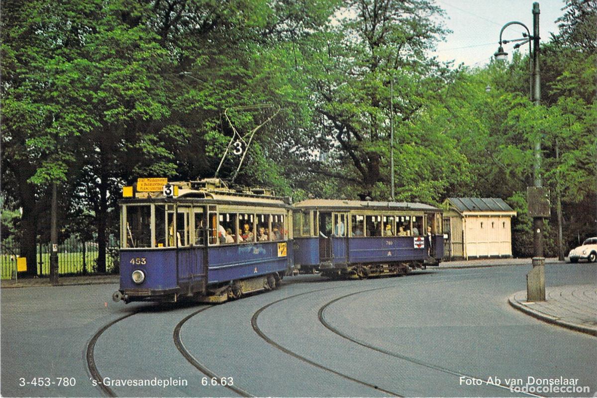 Postales: Postal de Tranv&iacute;a Azul en 's-Gravesandeplein, &Aacute;msterdam