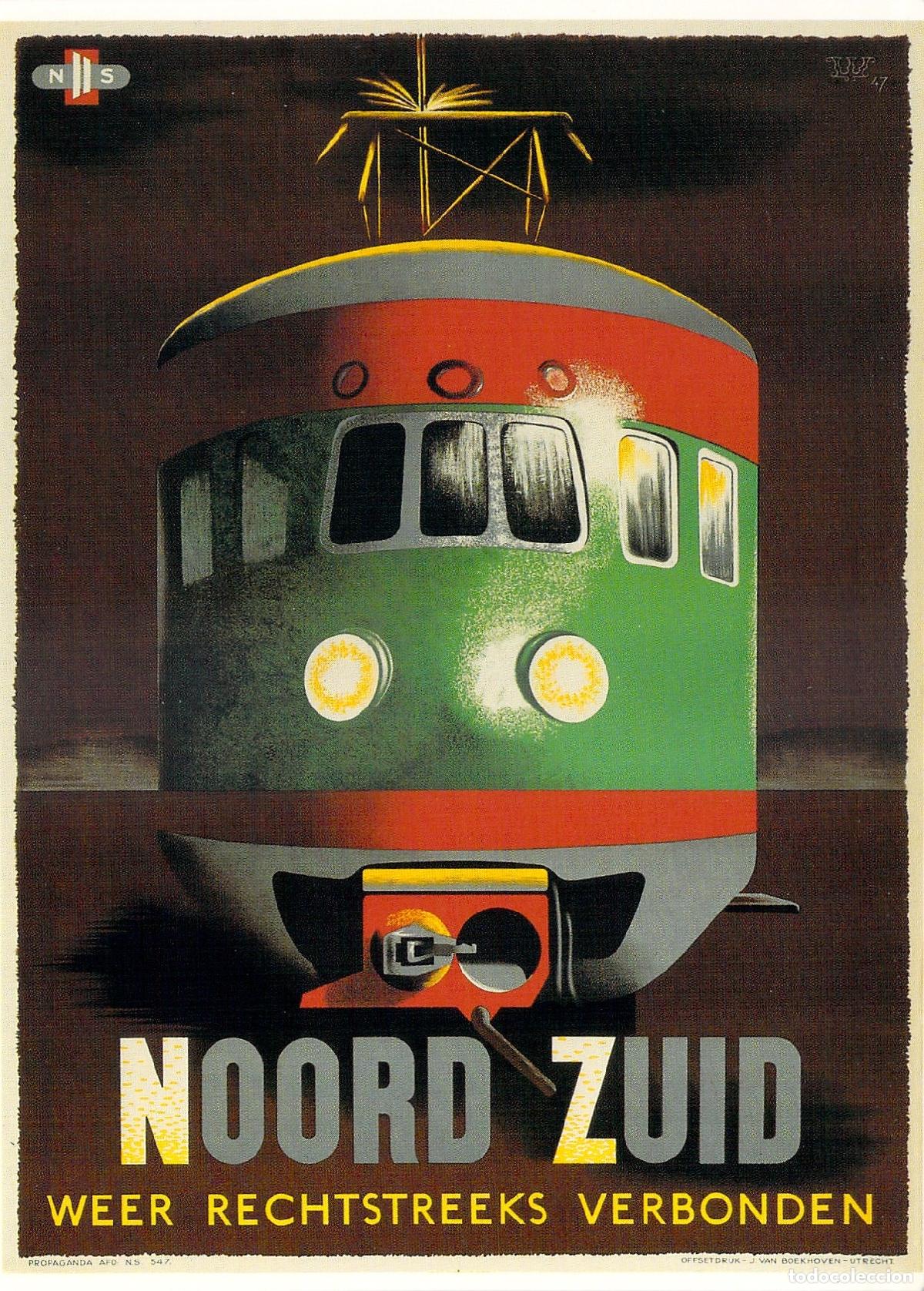 Postales: Postal Publicitaria Tren Noord Zuid Holanda Museo del Ferrocarril
