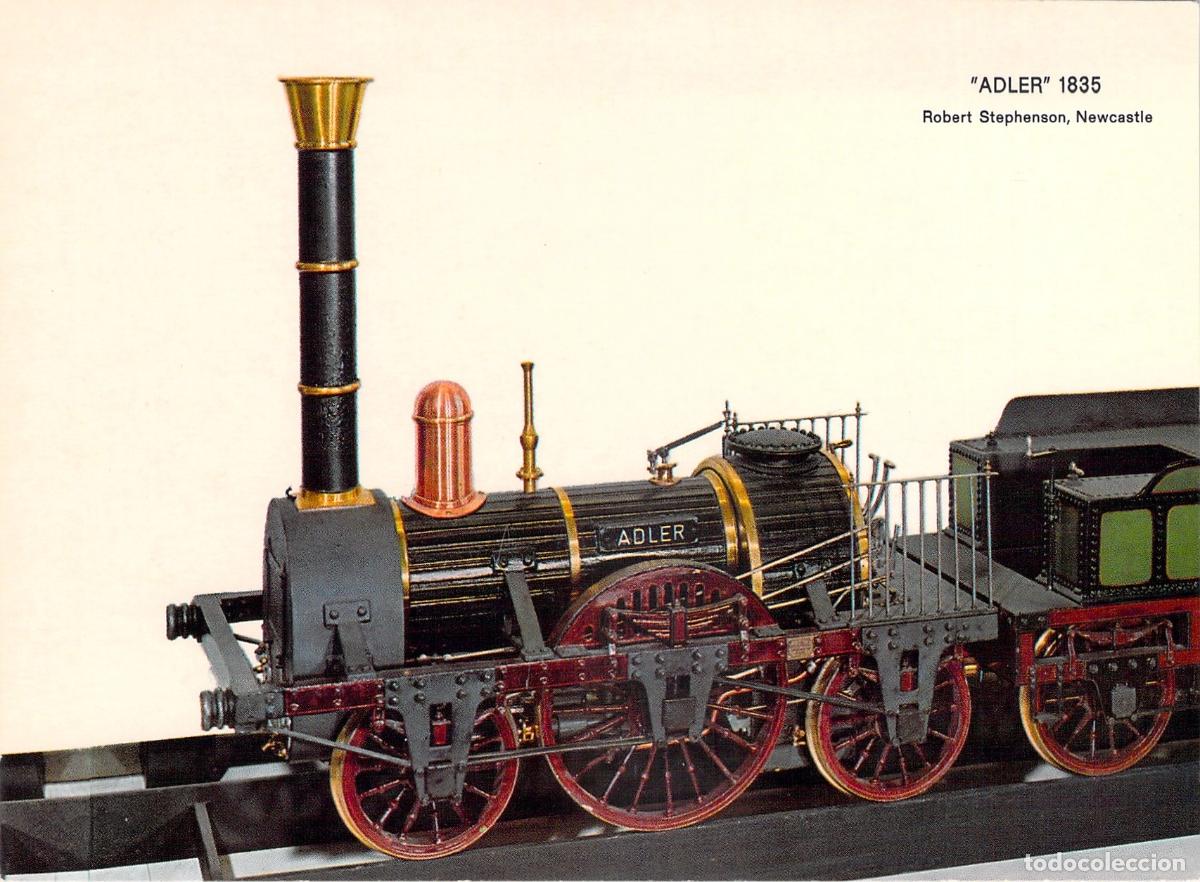 Postales: Postal de la Locomotora a Vapor Adler Robert Stephenson Newcastle