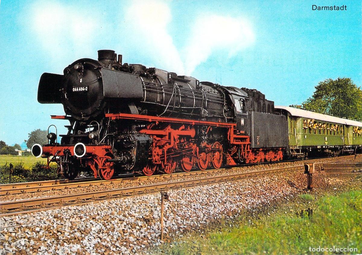 Postales: Postal de Locomotora de Vapor 044 404-2 en Darmstadt, Alemania