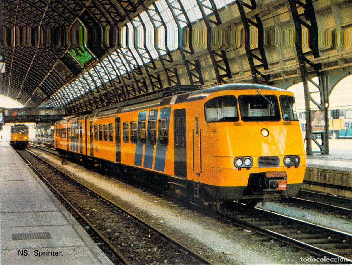 Postales: Postal de Tren NS Sprinter en Estaci&oacute;n de Holanda