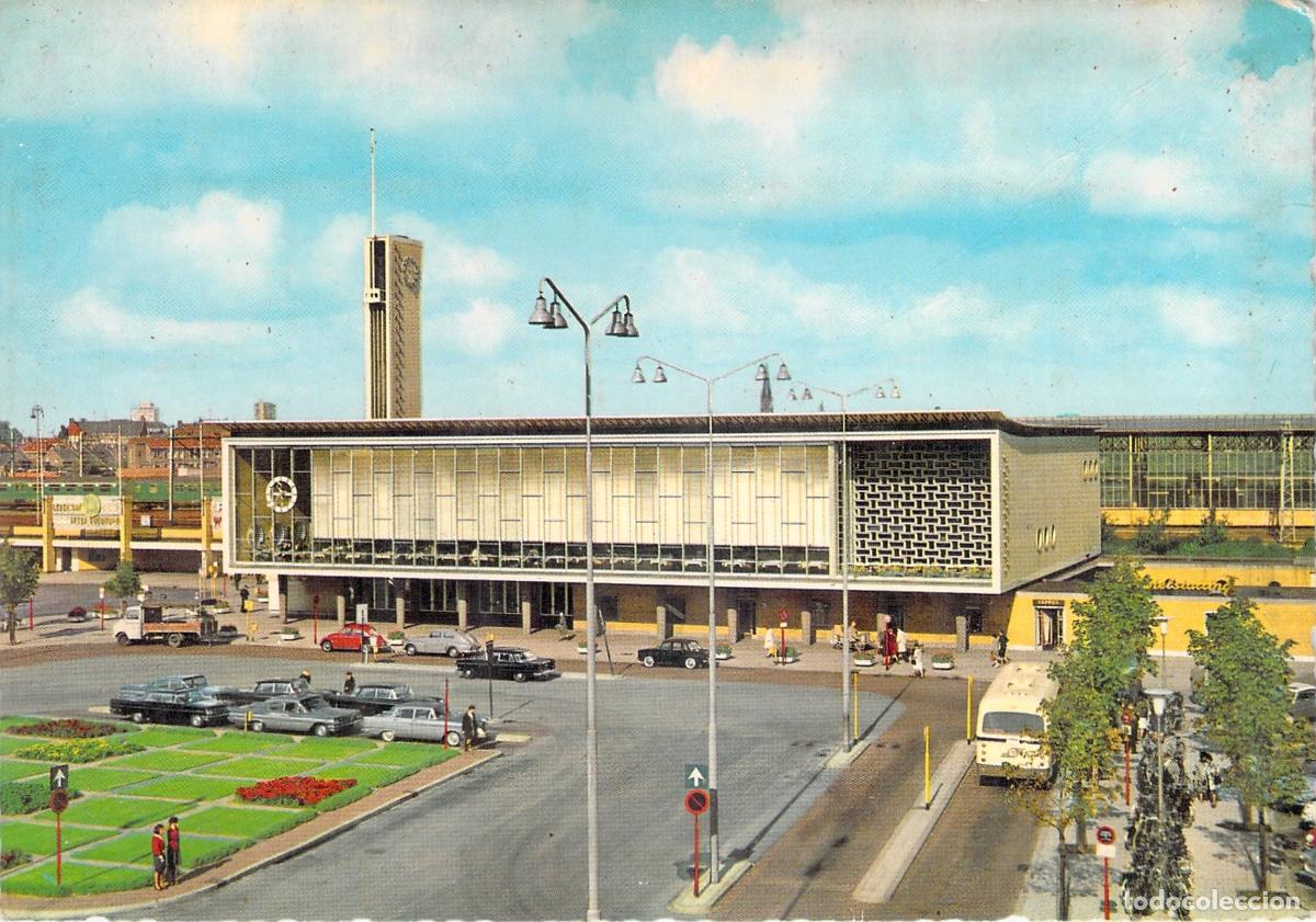 Postkarten: Tarjeta Postal de la Estaci&oacute;n de Tren de Eindhoven, Pa&iacute;ses Bajos