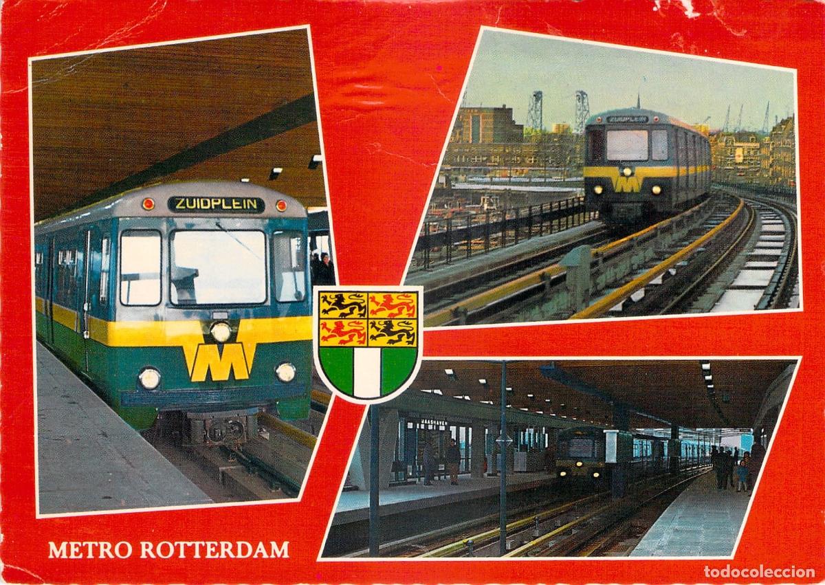 Postais: Postal del Metro de Rotterdam y Estaci&oacute;n Zuidplein