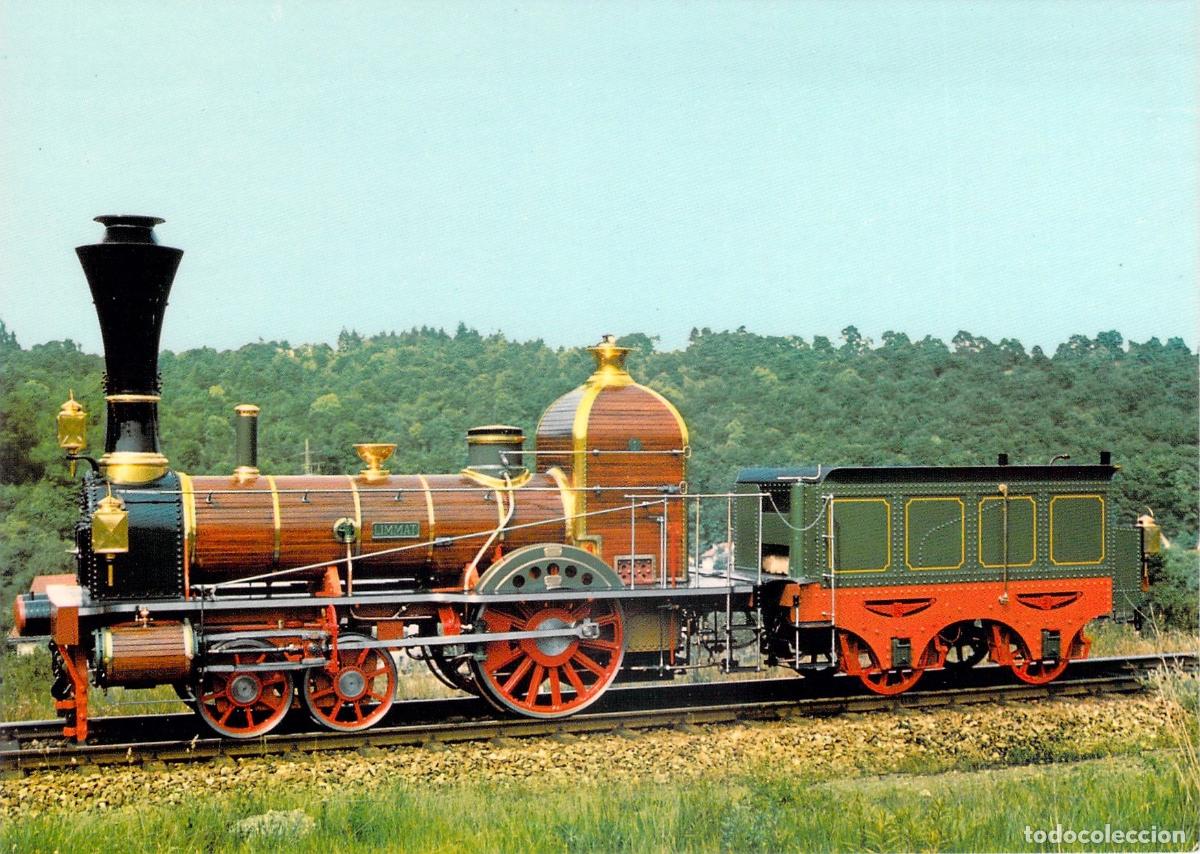 Postais: Postal de la Locomotora Limmat Spanisch-Br&ouml;tli-Bahn en Suiza
