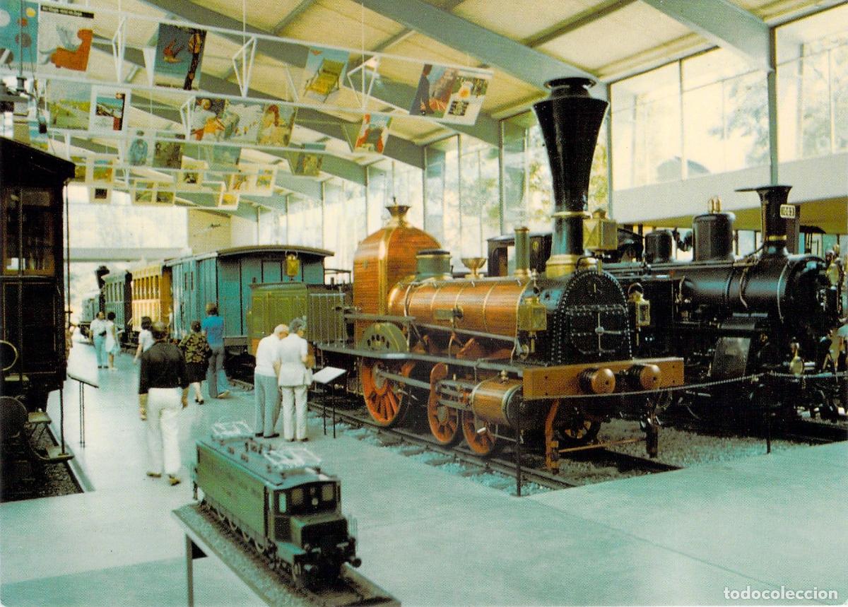 Postais: Postal Museo Suizo de Transportes Lucerna Sala de Locomotoras
