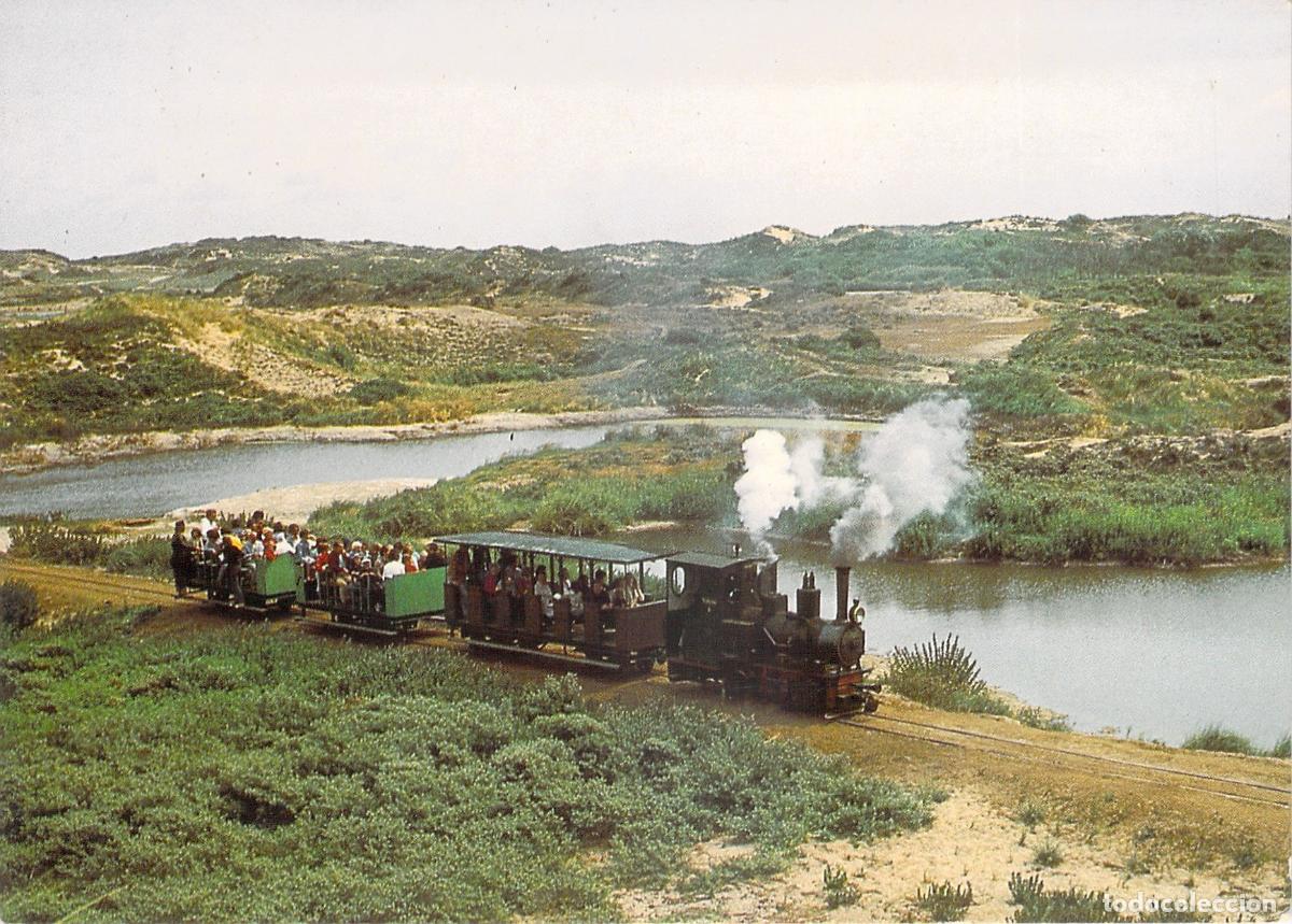 Cartes Postales: Postal Tren a Vapor Marijnke en las Dunas de Katwijk, Pa&iacute;ses Bajos