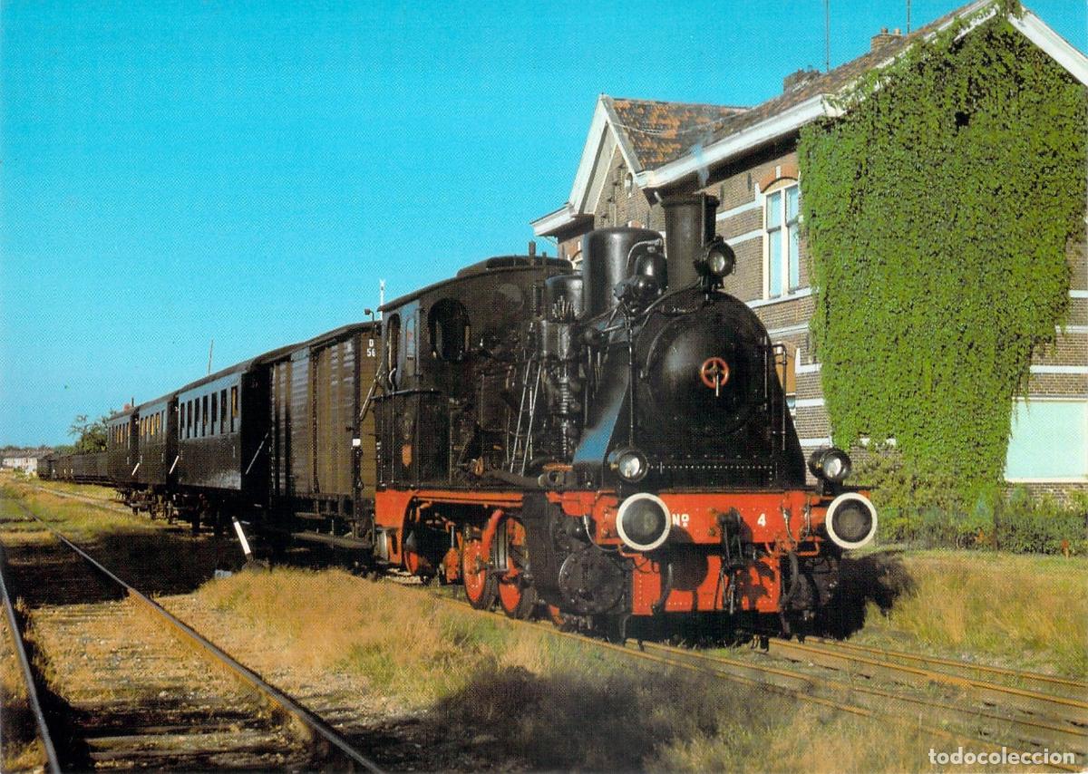 Cartes Postales: Postal Tren de Vapor Loc 4 Estaci&oacute;n Haaksbergen Pa&iacute;ses Bajos