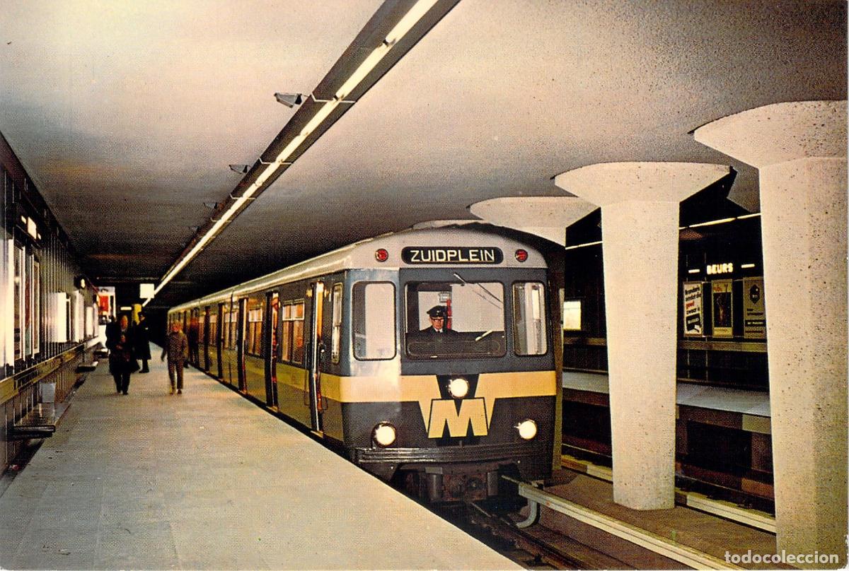 Cartes Postales: Postal Metro de Rotterdam Holanda Primer Metro Pa&iacute;ses Bajos