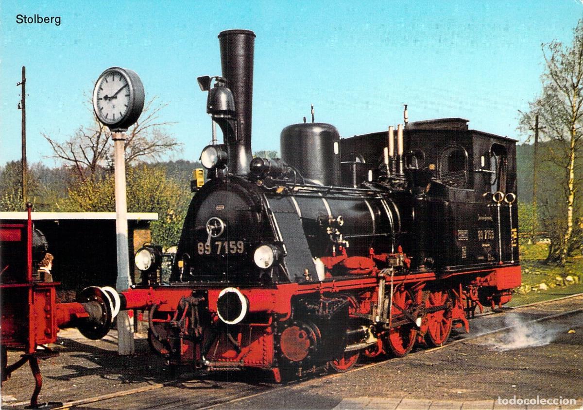 Postales: Postal Locomotora de Vapor 89 7159 en Stolberg, Alemania