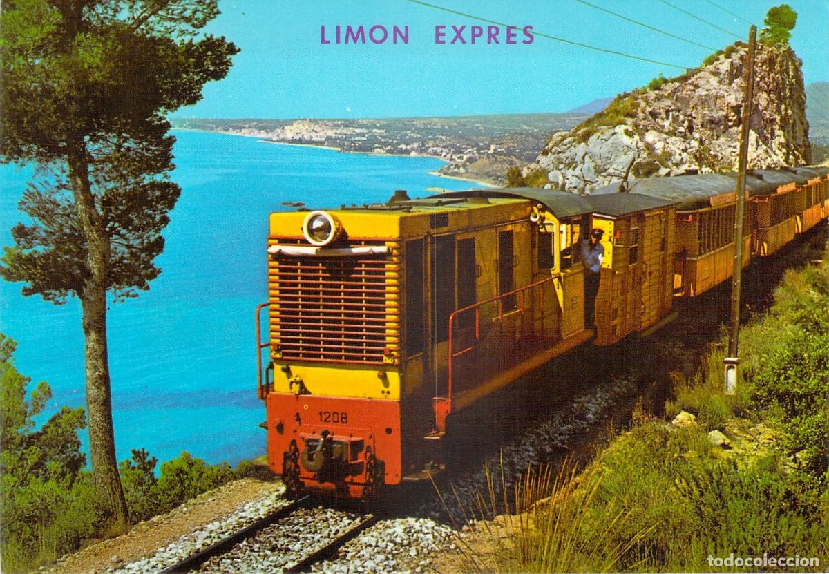 Postales: Postal Tren Tur&iacute;stico Lim&oacute;n Expres en la Costa Blanca, Benidorm