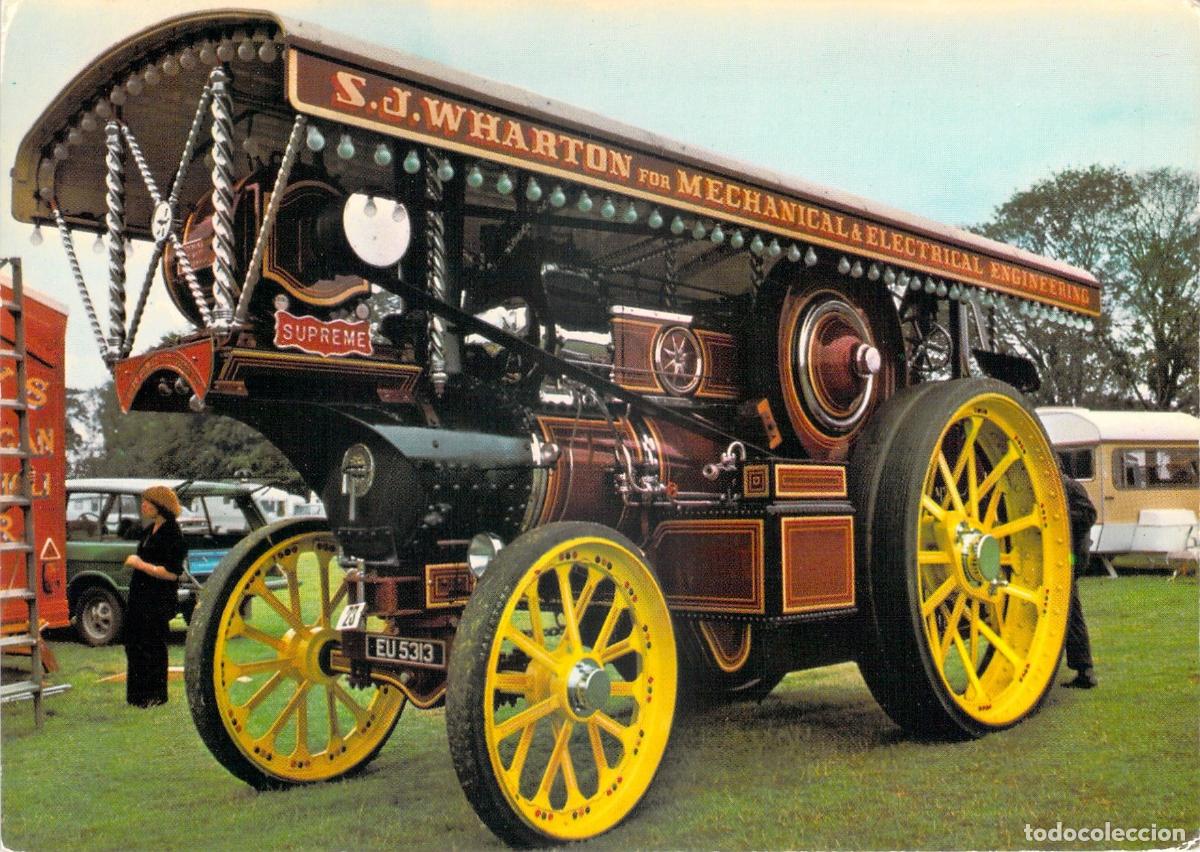 Postales: Postal de Locomotora de Vapor Supreme de S.J. Wharton