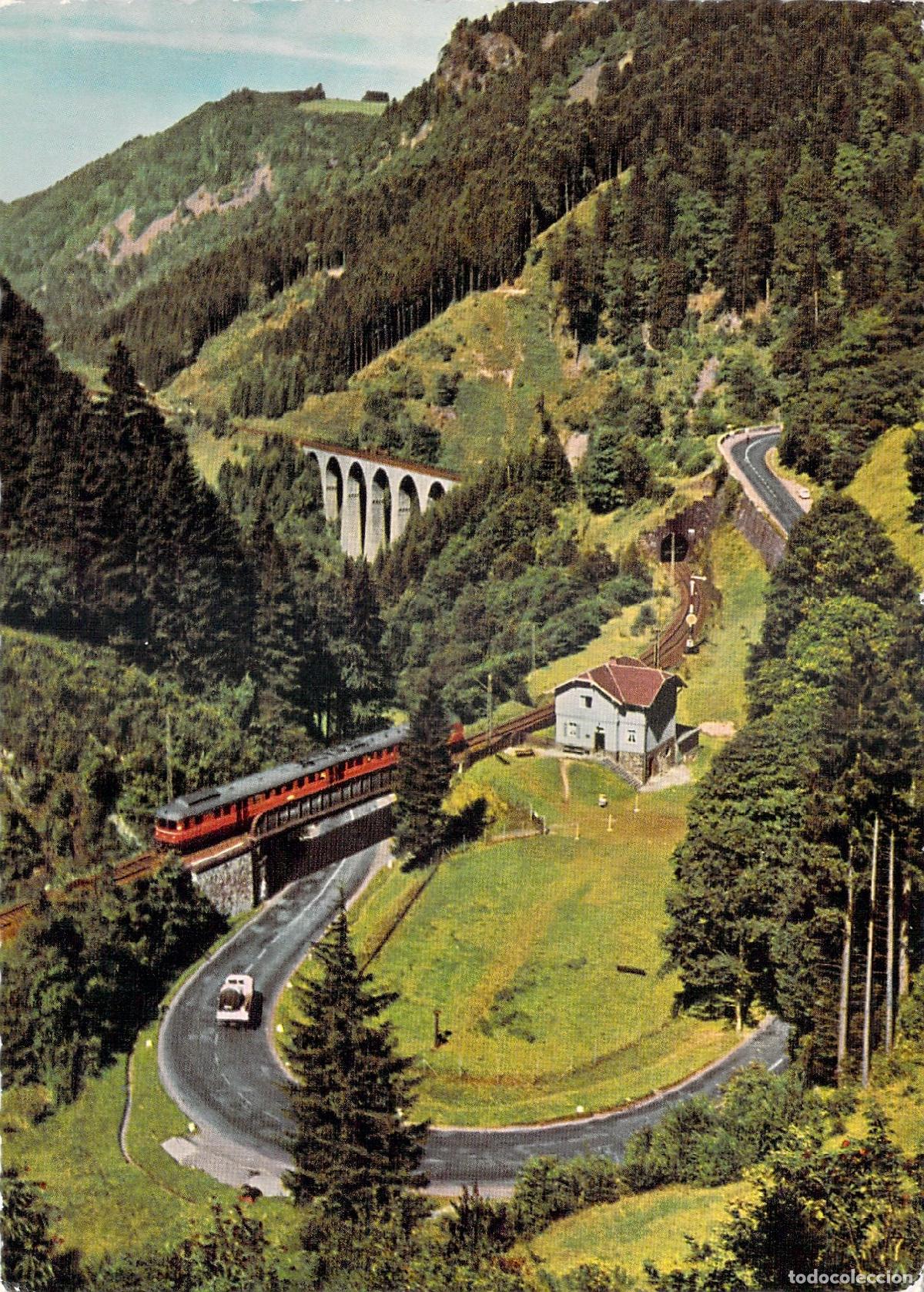 Postales: Postal de H&ouml;llental y el Viaducto de Ravenna, Selva Negra