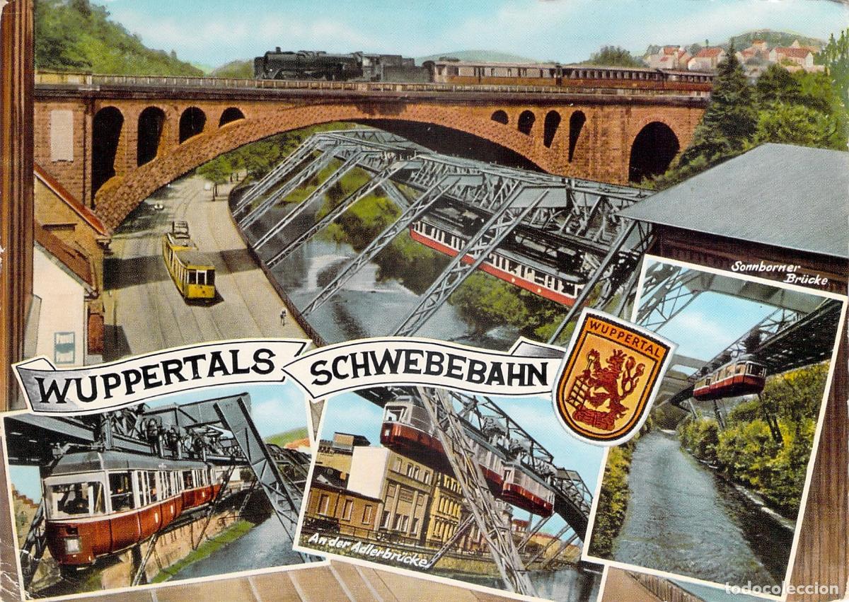 Postales: Postal de Wuppertal Schwebebahn Tren Suspendido y Puentes